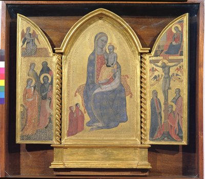Vergine e Bambino, Annunciazione e Crocifissione da Jacopo di Cione